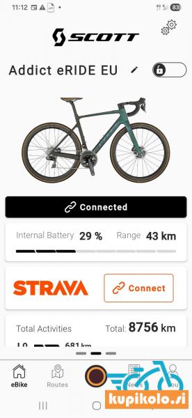 Scott Addict eRide 10 električno cestno kolo
